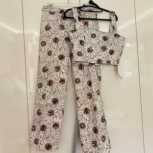 Reformation: Sunny Denim Two Piece Set